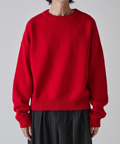 新品 ルイス クロップド クルーネック ニット クロップドクルーネックニット（ニット/セーター）｜Lui's（ルイス）の