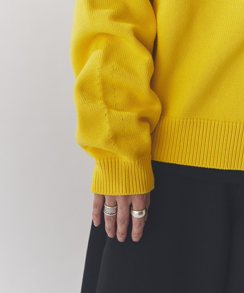 クロップドクルーネックニット（ニット/セーター）｜Lui's（ルイス）の