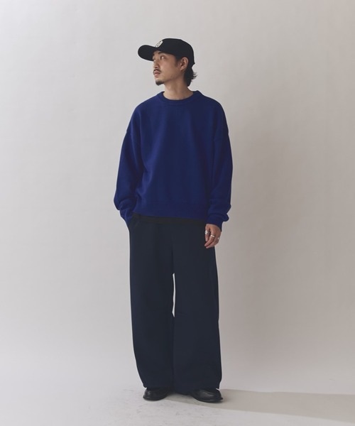 Lui's（ルイス）の「クロップドクルーネックニット（ニット/セーター・メンズ・イエロー/レッド/ブラック/ブルー・S/M）」の10枚目の写真