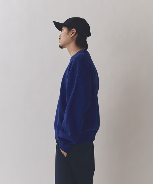 Lui's（ルイス）の「クロップドクルーネックニット（ニット/セーター・メンズ・イエロー/レッド/ブラック/ブルー・S/M）」の8枚目の写真