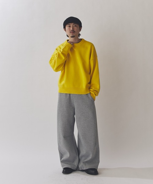 Lui's（ルイス）の「クロップドクルーネックニット（ニット/セーター・メンズ・イエロー/レッド/ブラック/ブルー・S/M）」の20枚目の写真