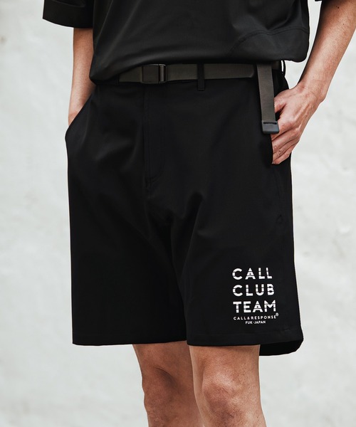 CALL&RESPONSE(コールアンドレスポンス)の「mp14415- CALLTEAMハーフパンツ(262-1551-05)(その他パンツ・メンズ・ブラック×ブラック/ブラック×ホワイト・4/2)」の1枚目の写真