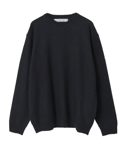 MEN'S MELROSE(メンズメルローズ)の「リンクスダイヤクルーネックニット(ニット/セーター・メンズ・グリーン/ホワイト/チャコールグレー・2/3/4)」の20枚目の写真