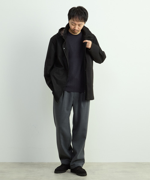 MEN'S MELROSE(メンズメルローズ)の「リンクスダイヤクルーネックニット(ニット/セーター・メンズ・グリーン/ホワイト/チャコールグレー・2/3/4)」の10枚目の写真