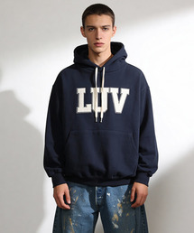 THESTORI（ザ・ストリ）の「[スピード起毛] LUV フードパーカー (ネイビー)（パーカー）」