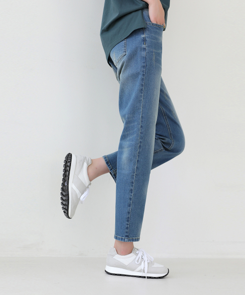 BBAEBBAE(ペッペ)の「速バンディング伸縮性良いスリム排気デニムパンツ(デニムパンツ・レディース・ブルー・SMALL/MEDIUM/X-LARGE/XX-LARGE)」の5枚目の写真