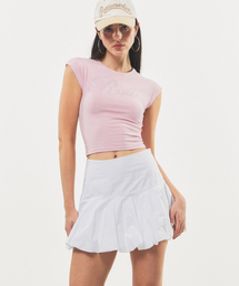 RAWMANTICS（ローマンティクス）の「Balloon fit cotton mini skirt white（スカート）」
