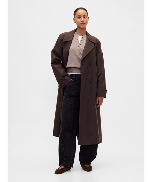 GAP(ギャップ)の「CashSoft カシミヤタッチ ヘンリーネックセーター(ニット/セーター・レディース・ピンク/ブルー/ブラック/ベージュ・L/S/XS/XXS/XL/M)」の9枚目の写真