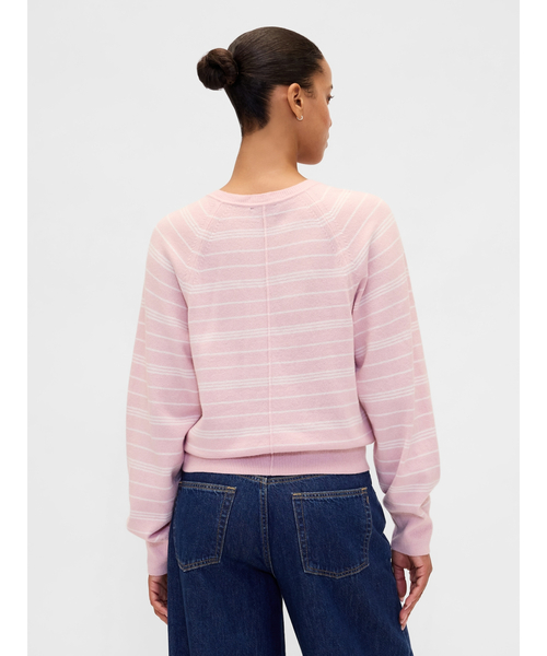GAP(ギャップ)の「CashSoft カシミヤタッチ ヘンリーネックセーター(ニット/セーター・レディース・ピンク/ブルー/ブラック/ベージュ・L/S/XS/XXS/XL/M)」の7枚目の写真