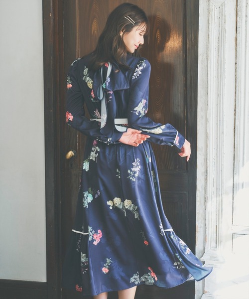 クラシックフラワーワンピース（ワンピース）｜AND COUTURE（アンド