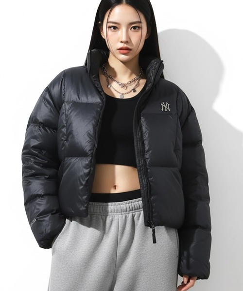 セール】【MLB KOREA/エムエルビーコリア】Cropped Curve Padding Down