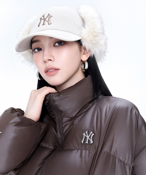 MLB Korea(エムエルビーコリア)の「【MLB KOREA/エムエルビーコリア】Cropped Curve Padding Down JKT/ クロップド カーブ パディング ダウンジャケット(ダウンジャケット/コート・レディース・ブラック/ラベンダー/ブラウン・S/M)」の6枚目の写真