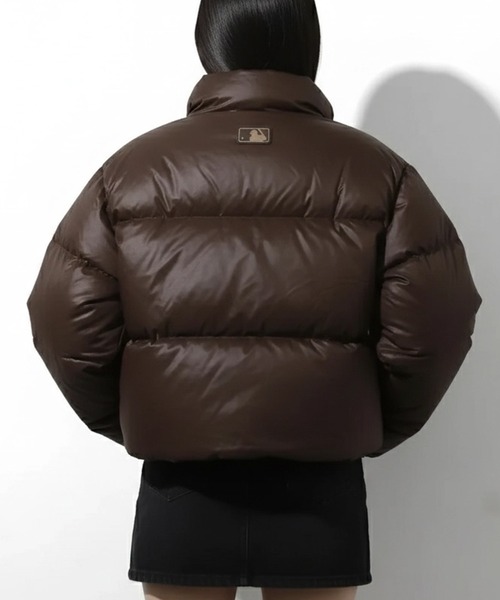 MLB Korea(エムエルビーコリア)の「【MLB KOREA/エムエルビーコリア】Cropped Curve Padding Down JKT/ クロップド カーブ パディング ダウンジャケット(ダウンジャケット/コート・レディース・ブラック/ラベンダー/ブラウン・S/M)」の8枚目の写真