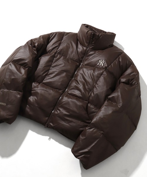 MLB Korea(エムエルビーコリア)の「【MLB KOREA/エムエルビーコリア】Cropped Curve Padding Down JKT/ クロップド カーブ パディング ダウンジャケット(ダウンジャケット/コート・レディース・ブラック/ラベンダー/ブラウン・S/M)」の15枚目の写真