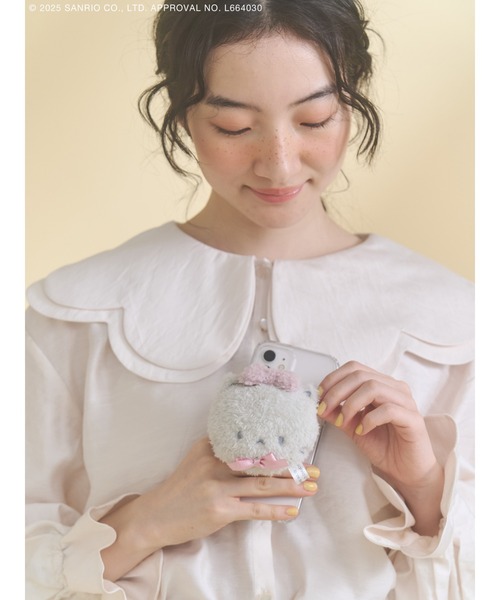 もこもこニャニィニュニェニョンスマホグリップ（スマホグッズ