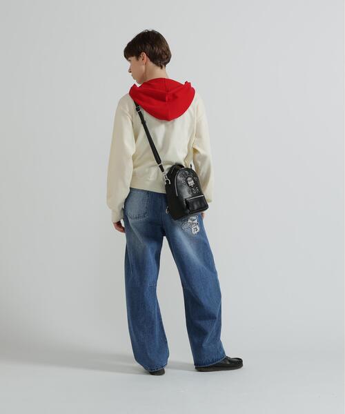 AVIREX(アヴィレックス)の「《直営店限定》VARSITY LEATHER MINI BACKPACK(バックパック/リュック・レディース・ブラック/レッド・F)」の10枚目の写真