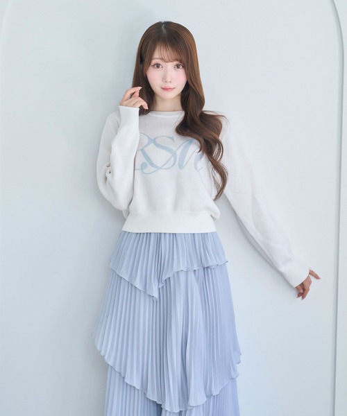 Logo jaquard knit（ニット/セーター）｜Rose Muse（ロゼミューズ）の