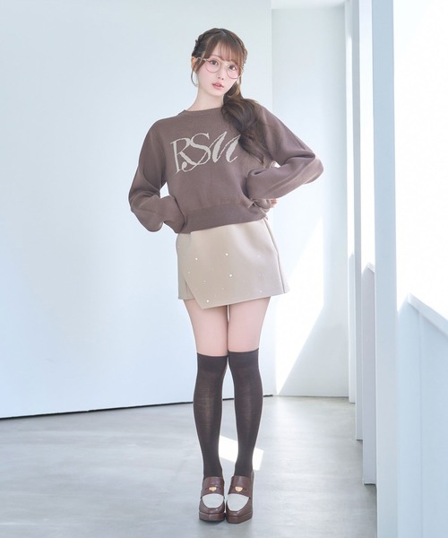 Logo jaquard knit（ニット/セーター）｜Rose Muse（ロゼミューズ）の