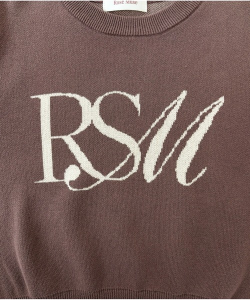 Logo jaquard knit（ニット/セーター）｜Rose Muse（ロゼミューズ）の