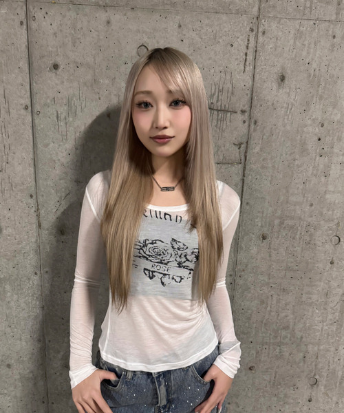 DAESE TOKYO(デセトウキョウ)の「『DAESE TOKYO/デセトウキョウ』ローズデザイントップ(Tシャツ/カットソー・レディース・グレー/ホワイト・S/M/L)」の3枚目の写真