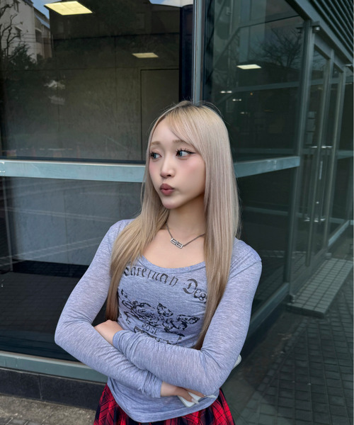 DAESE TOKYO(デセトウキョウ)の「『DAESE TOKYO/デセトウキョウ』ローズデザイントップ(Tシャツ/カットソー・レディース・グレー/ホワイト・S/M/L)」の11枚目の写真