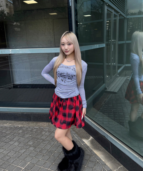 DAESE TOKYO(デセトウキョウ)の「『DAESE TOKYO/デセトウキョウ』ローズデザイントップ(Tシャツ/カットソー・レディース・グレー/ホワイト・S/M/L)」の18枚目の写真