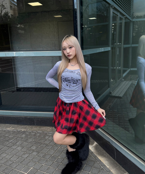 DAESE TOKYO(デセトウキョウ)の「『DAESE TOKYO/デセトウキョウ』ローズデザイントップ(Tシャツ/カットソー・レディース・グレー/ホワイト・S/M/L)」の19枚目の写真