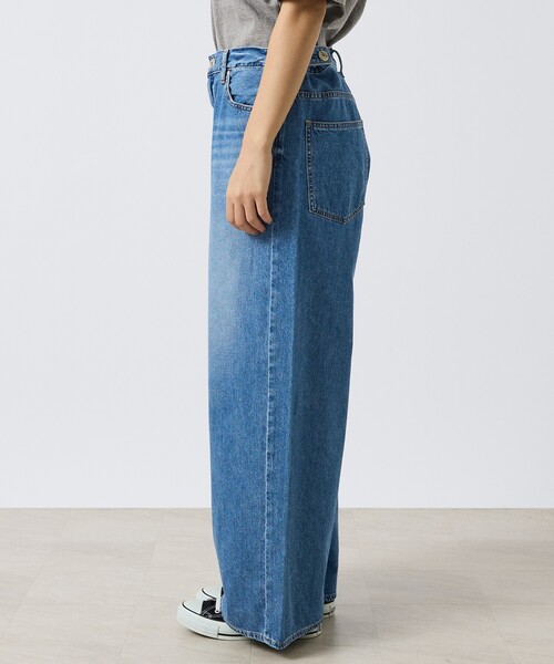 NEEDBY heritage（ニードバイヘリテージ）の「【NEEDBY heritage/ニードバイヘリテージ】HUNK（ハンク）ミッドライズワイドストレート/ユニセックス（デニムパンツ・メンズ・ダークネイビー/インディゴブルー・28/32/30）」の9枚目の写真