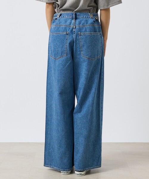 NEEDBY heritage（ニードバイヘリテージ）の「【NEEDBY heritage/ニードバイヘリテージ】HUNK（ハンク）ミッドライズワイドストレート/ユニセックス（デニムパンツ・メンズ・ダークネイビー/インディゴブルー・28/32/30）」の10枚目の写真