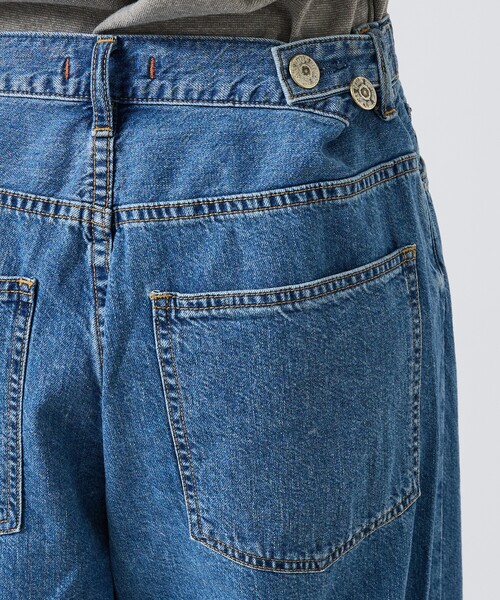 NEEDBY heritage（ニードバイヘリテージ）の「【NEEDBY heritage/ニードバイヘリテージ】HUNK（ハンク）ミッドライズワイドストレート/ユニセックス（デニムパンツ・メンズ・ダークネイビー/インディゴブルー・28/32/30）」の11枚目の写真
