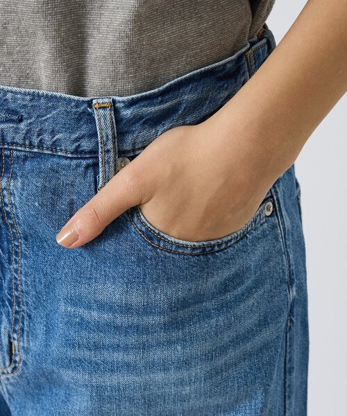 NEEDBY heritage（ニードバイヘリテージ）の「【NEEDBY heritage/ニードバイヘリテージ】HUNK（ハンク）ミッドライズワイドストレート/ユニセックス（デニムパンツ・メンズ・ダークネイビー/インディゴブルー・28/32/30）」の14枚目の写真