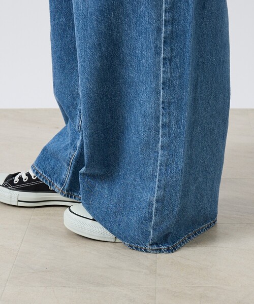 NEEDBY heritage（ニードバイヘリテージ）の「【NEEDBY heritage/ニードバイヘリテージ】HUNK（ハンク）ミッドライズワイドストレート/ユニセックス（デニムパンツ・メンズ・ダークネイビー/インディゴブルー・28/32/30）」の16枚目の写真