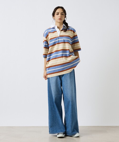 NEEDBY heritage（ニードバイヘリテージ）の「【NEEDBY heritage/ニードバイヘリテージ】HUNK（ハンク）ミッドライズワイドストレート/ユニセックス（デニムパンツ・メンズ・ダークネイビー/インディゴブルー・28/32/30）」の19枚目の写真