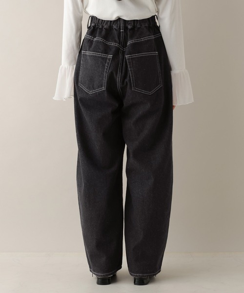 RAGEBLUE（レイジブルー）の「ステッチデザイン/カツラギデニムワイドパンツ/セットアップ対応（デニムパンツ・レディース・ホワイト/ブラック/ピンク・FREE）」の22枚目の写真