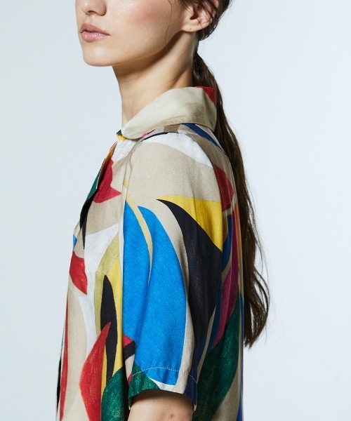 DOUBLE STANDARD CLOTHING（ダブルスタンダードクロージング）の「レーヨンエット カラフルシャツ（シャツ/ブラウス・レディース・マルチ・38/36）」の7枚目の写真