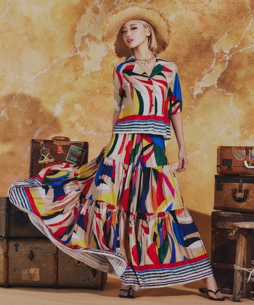 DOUBLE STANDARD CLOTHING（ダブルスタンダードクロージング）の「レーヨンエット カラフルシャツ（シャツ/ブラウス・レディース・マルチ・38/36）」の11枚目の写真