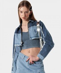 KISYNING（キシニング）の「KISY logo cropped denim jacket（デニムジャケット）」