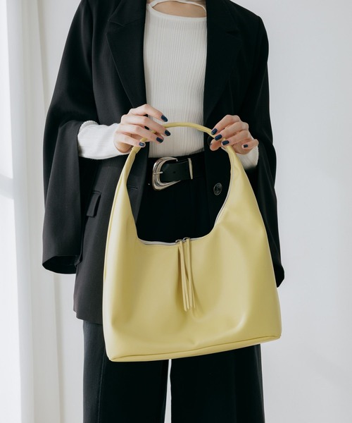 PAGEBOY（ページボーイ）の「トライアングルBAG（トートバッグ・レディース・ブラック/イエロー・FREE）」の10枚目の写真