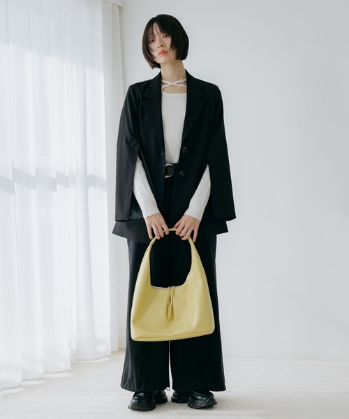 PAGEBOY（ページボーイ）の「トライアングルBAG（トートバッグ・レディース・ブラック/イエロー・FREE）」の8枚目の写真