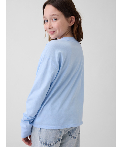 GAP(ギャップ)の「GapKids × ディズニー オーバーサイズ フリッピースパンコール グラフィックTシャツ(Tシャツ/カットソー・キッズ・ブルー/オフホワイト・130cm/120cm/140cm/110cm)」の5枚目の写真