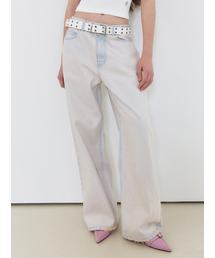 ETMON（エトモン）の「Pink Washed Denim Pants Pink Blue（デニムパンツ）」