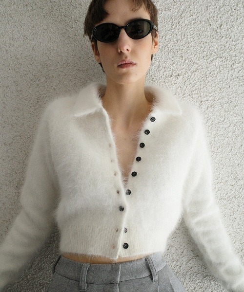 CLANE ANGORA SHORT KNIT CARDIGAN 19106-2332（Tシャツ/カットソー