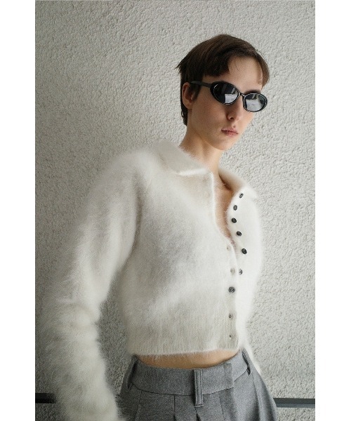 セール】CLANE ANGORA SHORT KNIT CARDIGAN 19106-2332（Tシャツ
