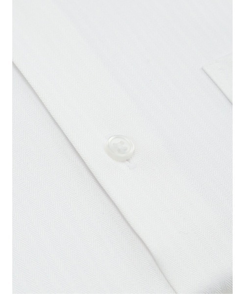 m.f.editorial（エムエフエディトリアル）の「【綿100% ノンアイロン】m.f.エディトリアル メンズ レギュラーカラー ビジネスドレス長袖シャツ（シャツ/ブラウス・メンズ・ホワイト・首回り39cm-裄丈84cm/首回り41cm-裄丈82cm/首回り41cm-裄丈86cm/首回り43cm-裄丈82cm/首回り43cm-裄丈86cm/首回り45cm-裄丈86cm/首回り37cm-裄丈80cm/首回り39cm-裄丈80cm）」の5枚目の写真
