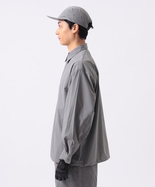 BEAMS GOLF（ビームスゴルフ）の「ORANGE LABEL / 4WAYストレッチ テック プルオーバーシャツ（撥水）（ポロシャツ・メンズ・ブラック/グレー・MEDIUM/LARGE/X-LARGE/SMALL）」の7枚目の写真