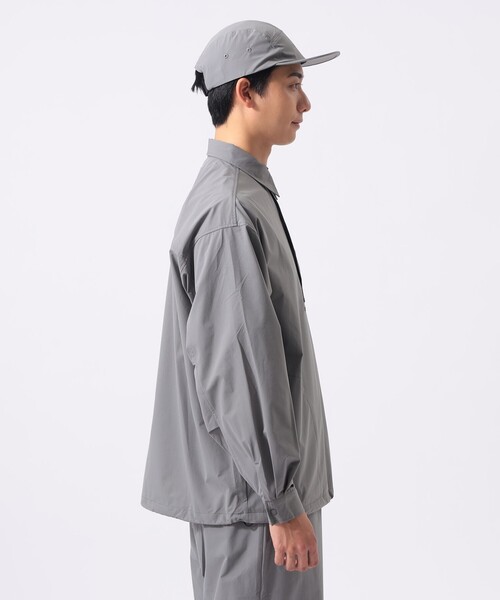 BEAMS GOLF（ビームスゴルフ）の「ORANGE LABEL / 4WAYストレッチ テック プルオーバーシャツ（撥水）（ポロシャツ・メンズ・ブラック/グレー・MEDIUM/LARGE/X-LARGE/SMALL）」の8枚目の写真