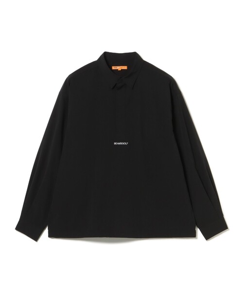 BEAMS GOLF（ビームスゴルフ）の「ORANGE LABEL / 4WAYストレッチ テック プルオーバーシャツ（撥水）（ポロシャツ・メンズ・ブラック/グレー・MEDIUM/LARGE/X-LARGE/SMALL）」の10枚目の写真
