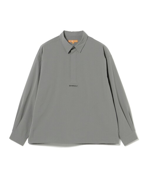 BEAMS GOLF（ビームスゴルフ）の「ORANGE LABEL / 4WAYストレッチ テック プルオーバーシャツ（撥水）（ポロシャツ・メンズ・ブラック/グレー・MEDIUM/LARGE/X-LARGE/SMALL）」の13枚目の写真