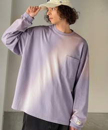 Java（ジャバ）の「《JaVaジャバコラボ》垢抜け!大人のストリートstyleを作る。綿100%スプレーダイオーバーサイズTシャツ(長袖)（Tシャツ/カットソー）」