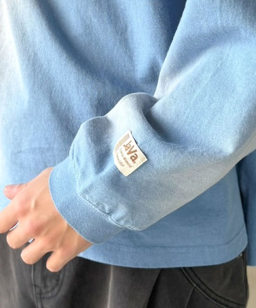 Java(ジャバ)の「《JaVaジャバコラボ》垢抜け!大人のストリートstyleを作る。綿100%スプレーダイオーバーサイズTシャツ(長袖)(Tシャツ/カットソー・メンズ・ライトブルー/ブラック/パープル/ブラウン・LARGE/MEDIUM/X-LARGE)」の21枚目の写真